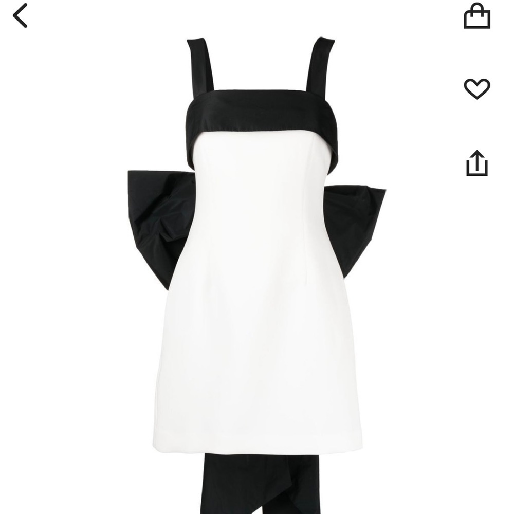 Rebecca valance white and black dress